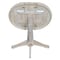 International Concepts Round 36 in Rd Top Pedestal Table, 12 in Leaf, 40.9 inH, Adjustable Height, Unfinished, 36 in W, Wood K-36RXT-27B-6B-2 - alternate 4